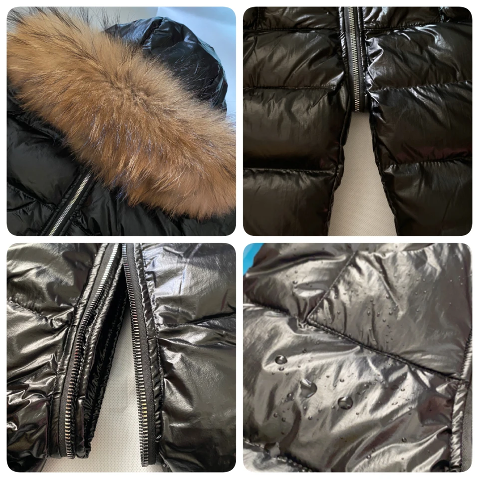 Winter Kids Jumpsuit Overalls for Boy Children Thick Ski Suit Girl Duck Down Jacket Toddler Baby Snowsuit Fur Coat 0-3Years Down Jacket Children Jackets