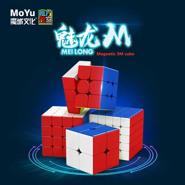 Newest Moyu RS3M 2020 3x3x3 Magnetism Magic Cube MoYu Meilong Magnetic cube 3M Puzzle cubo magico 3x3 Magnetism cube Puzzle Toys 1