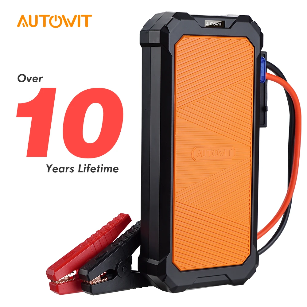 Autowit Car Jumpstarter 2, 12-Volt Battery-less Portable SuperCap (Up to 7.0L Gas, 4.0L Diesel) Engine Starter Car Accessories audew jump starter