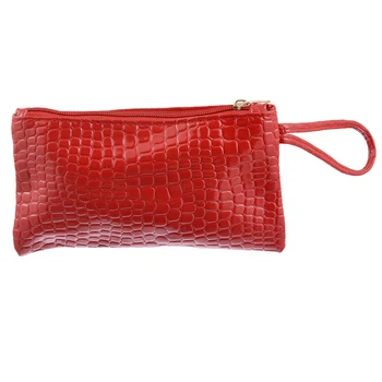 

New Fashion Casual Bag Handbags Purse Alligator Clutch High Quality Ladies PU Leather Vertical Purse Multifunctional Standard