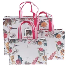 Модная многоразовая сумка-тоут, сумка на плечо, идиллическая, с цветами, складная, из нетканого материала, сумка для покупок, женская сумка для путешествий, сумка для хранения