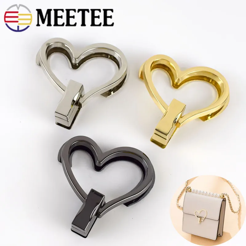 Meetee металлический замок для сумки застежка Поворотный замок пряжки DIY Сумочка Кошелек фурнитура застежки сумки заменяют аксессуары|Пряжки и крючки| | АлиЭкспресс