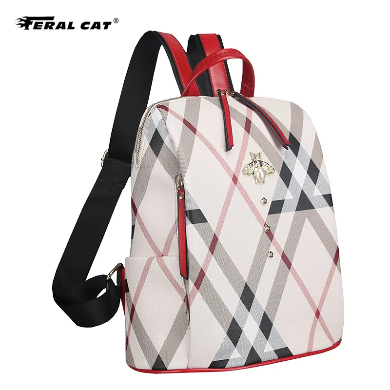 

FERAL CAT 2019 Hot Fashion Women Backpack High Quality Female Backpacks Scool Bags Shoulder Bag