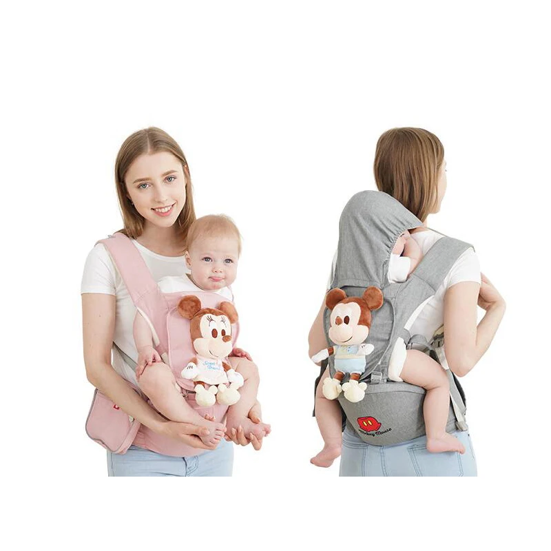 Disney 4D Multi-Function Baby Carrier Baby Waist Stool Baby Back Baby With Horizontal Front-Hold Three-In-one Lightweight Belt