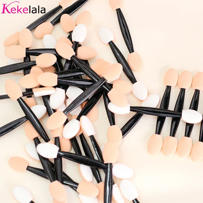 Makeup Brush Set Makeup Brush Makeup Tool Set Makeup Tool 50/30Pcs Disposable Eyeshadow Brush Portable Double End Sponge Eye Shadow Applicators Beauty Makeup Tools