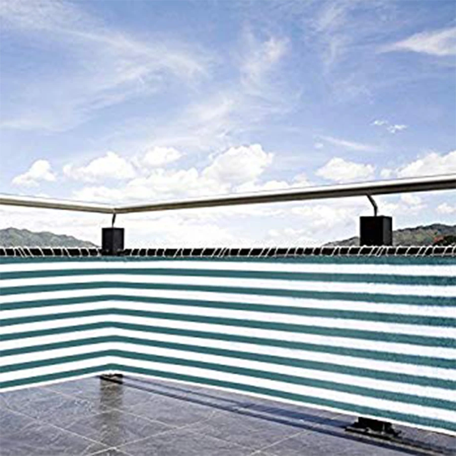

Balcony Privacy Screen with Grommets Fence Deck Shade Sail Yard Cover UV Sunblock Wind Child Safe Protection Summer Supply