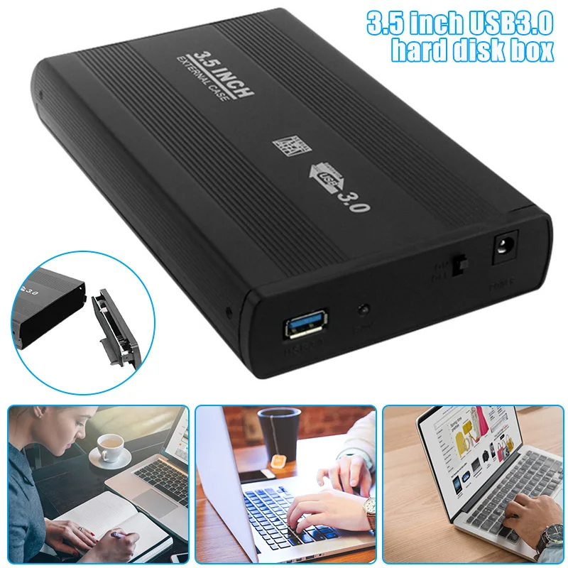 Хит 3,5 дюймов USB 3,0 на SATA порт SSD чехол для внешнего жесткого диска корпус твердотельный диск коробка для DOY