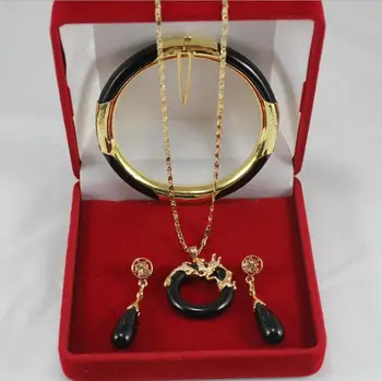 

good New Charming Necklace, Earing, Bracelet , Pendant Set 4colour Can Choose