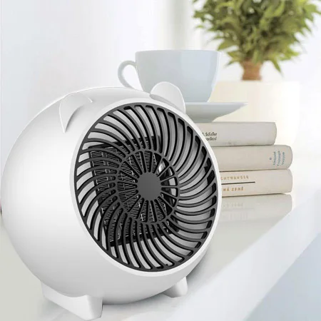 

Ceramic Heater Energy Efficient Space Saving Portable Heater Desktop Display Warm Heater for Living Room