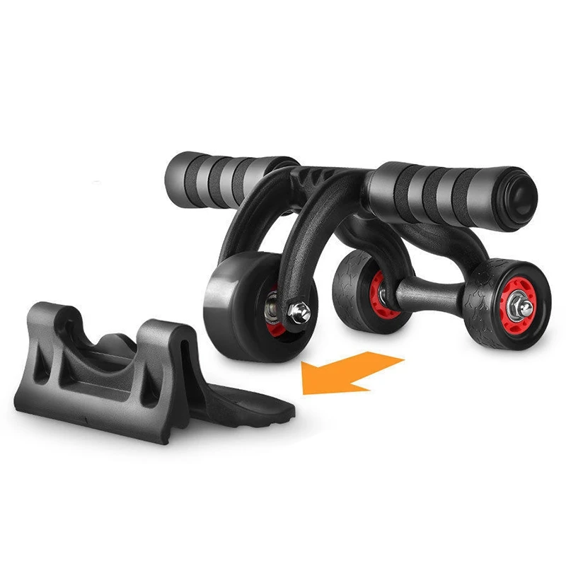 3-Wheel Fitness Ab Roller Workout System, Abdominal Abs Gym Exerciser