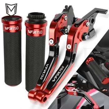 

For Honda VFR750 VFR 750 FH-FV 1986-1998 1988 1989 1990 1991 Motorcycle Accessories CNC Brake Clutch Levers Handlebar Hand Grips