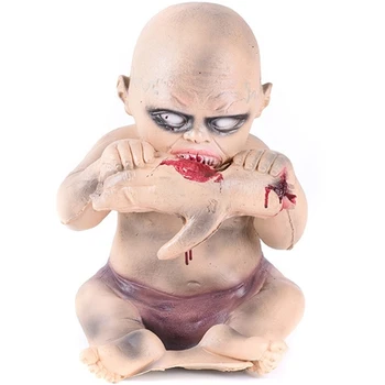 

Halloween Horror Decoration Deaths Baby Eating Hand Ghost Creepy Party Supplies Escape Room Props Ghost Decor Scary Bloody Doll