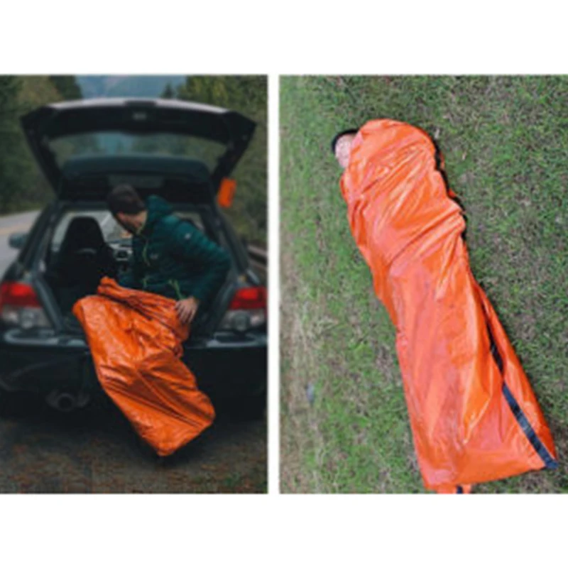 1-Pack аварийный спальный мешок тепловой Водонепроницаемый Открытый выживания кемпинг мешок