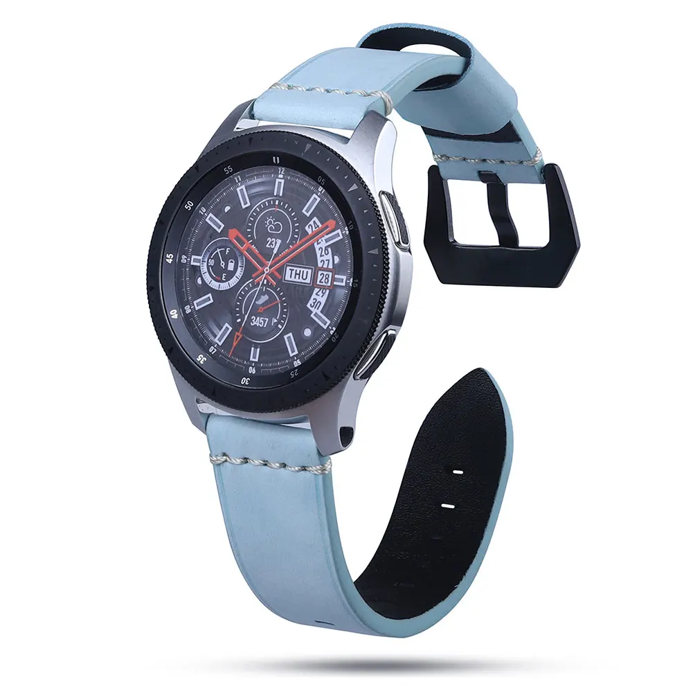 Универсальный 22 мм сменный ремешок для samsung Galaxy Watch 46 мм ремешок для часов из искусственной кожи быстросъемный ремешок для часов