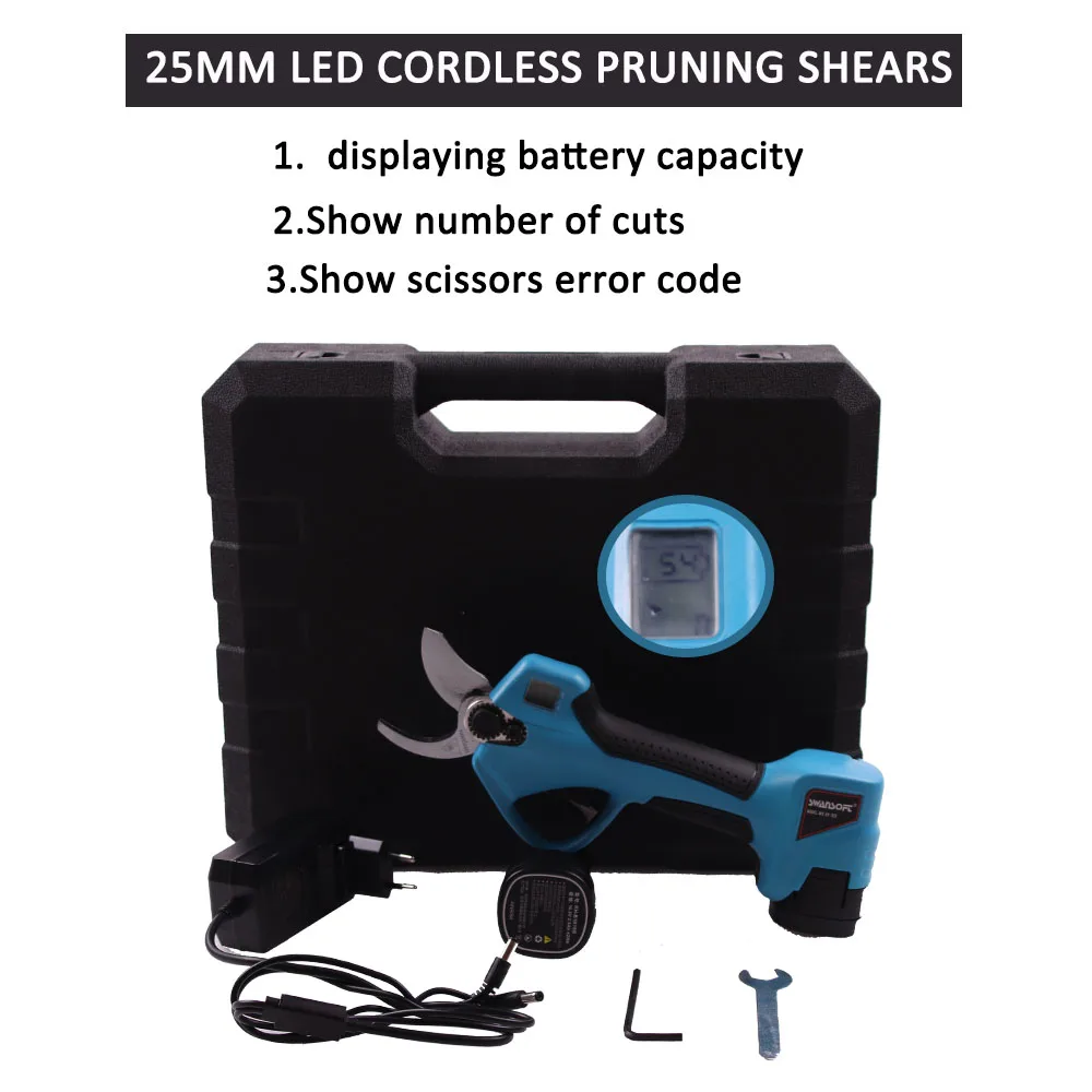 Kopen 2019 Nieuwe Komende 30 Mm Cordless Elektrische Snoeischaar, Tuinschaar