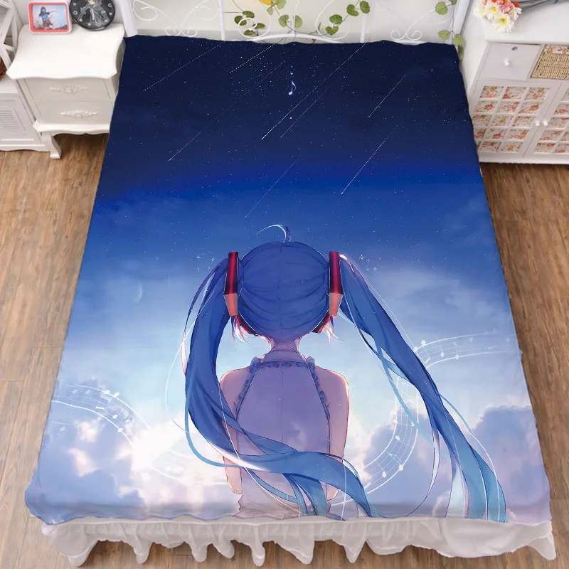 March обновление японского аниме Вокалоид Хацунэ Мику сексуальное одеяло для девочек летнее одеяло и кровать молочное волокно лист 150x200 см
