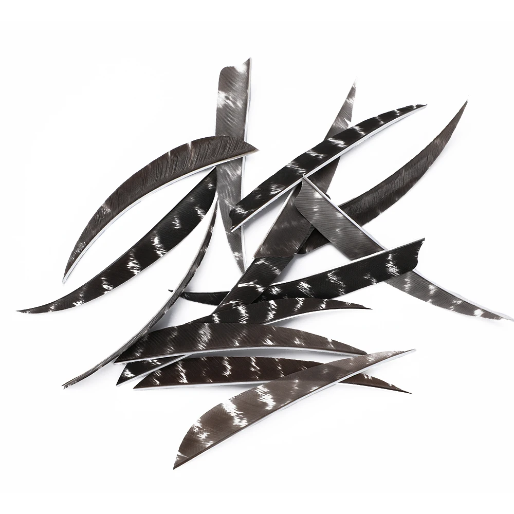 50pcs 5 inch Archery Turkey Feather Real Feather Sexy Arrow Vans For Arrow DIY Fletches Feather Arrow Accessory RW Real Feather