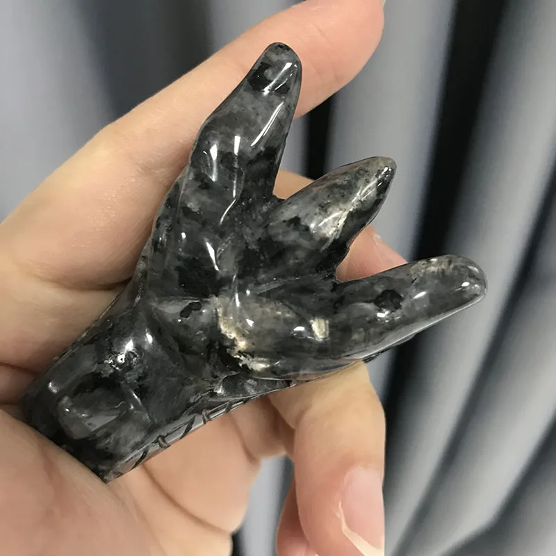 Розовый кварц Череп натуральный кристалл голова дракона Лабрадорит Wicca камень аметист Статуэтка для украшения XYW