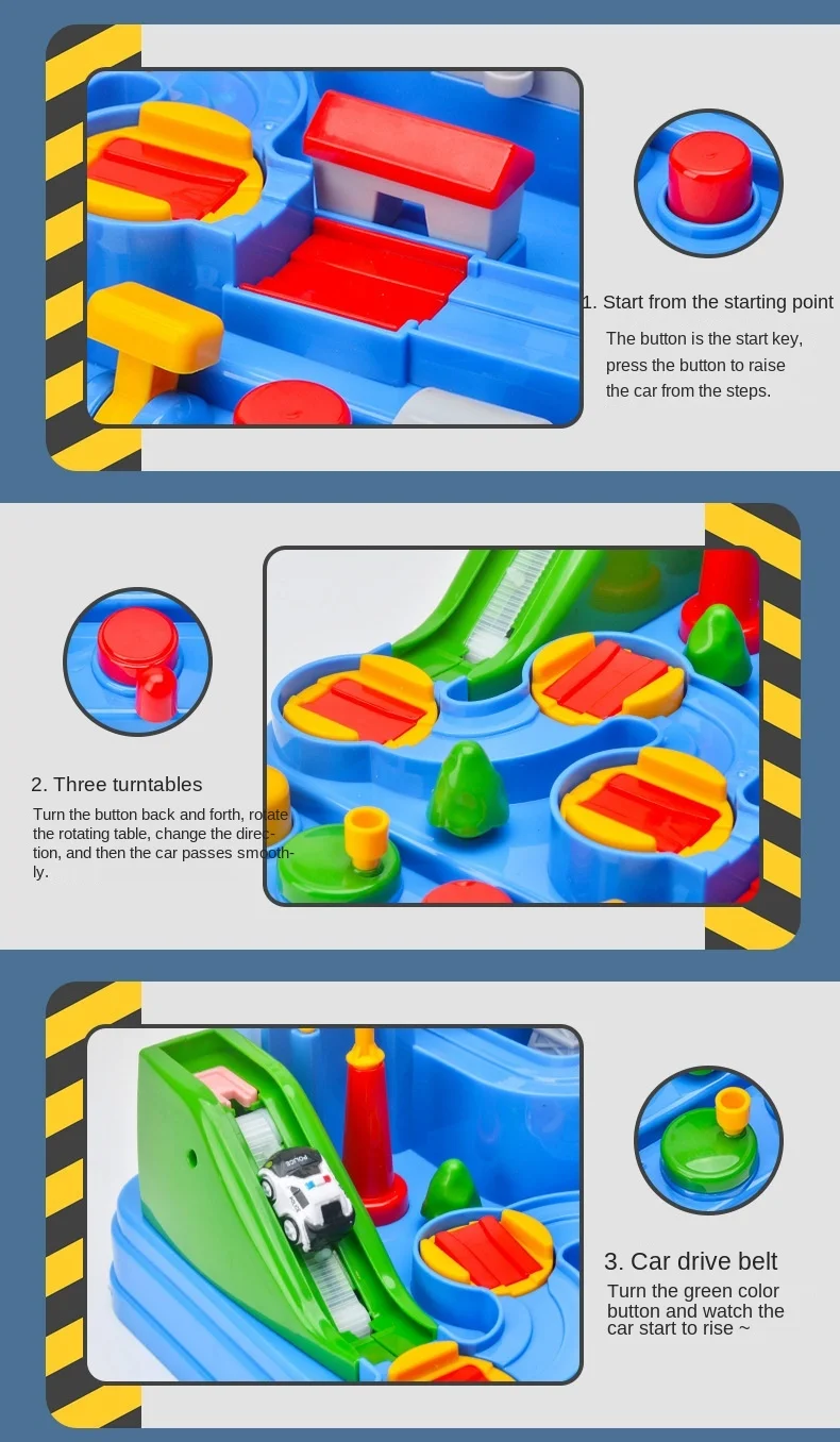 New Racing Rail Car Model Racing Educational Toys Children Track Car Adventure Game Brain Game Christmas Interactive Train Toy
