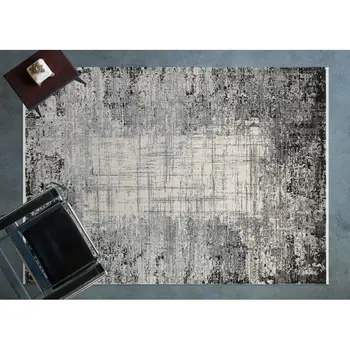 

Apex Loft 3 'x 7' Polypropylene Grey Runner Rug