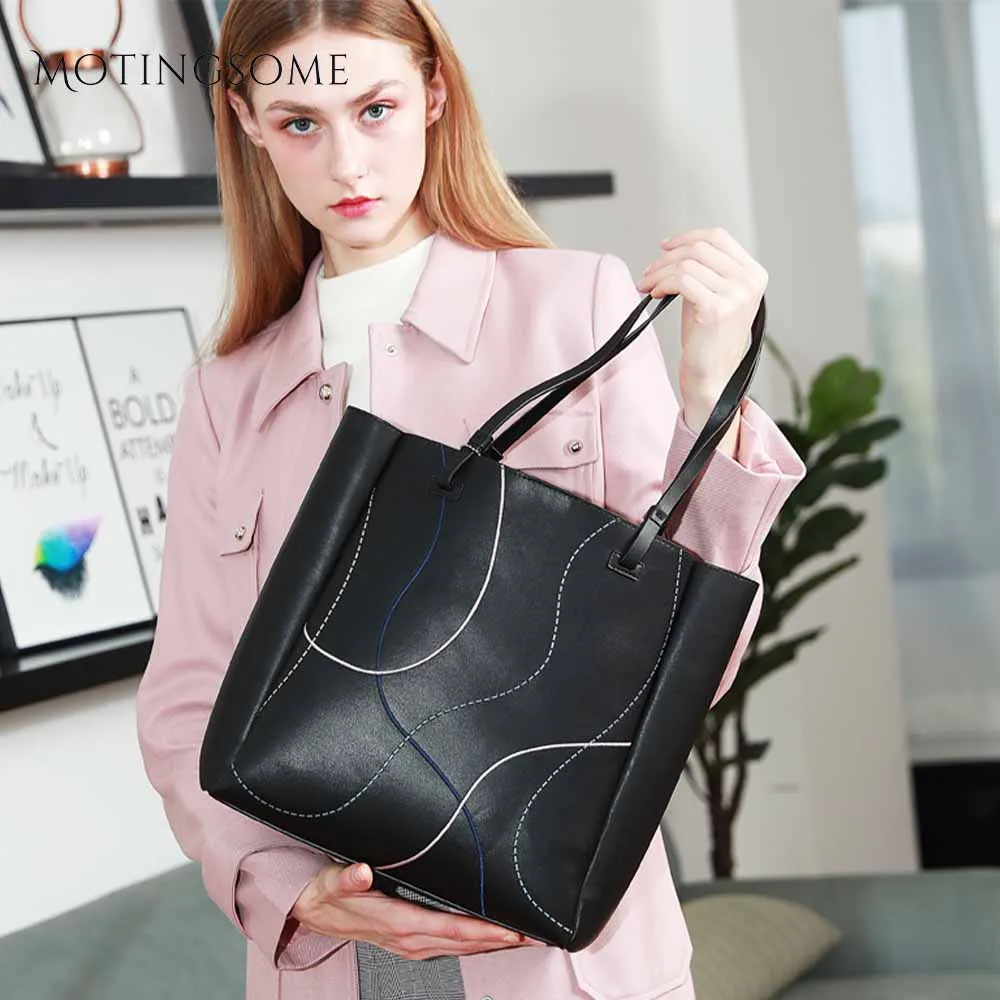 natural leather tote bag