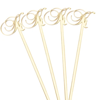 

10*Personalized Engraved Acrylic Mirror Drink Stirrer Swizzle Sticks Custom Letter Etched Card Wedding Party Baby Gift Decor
