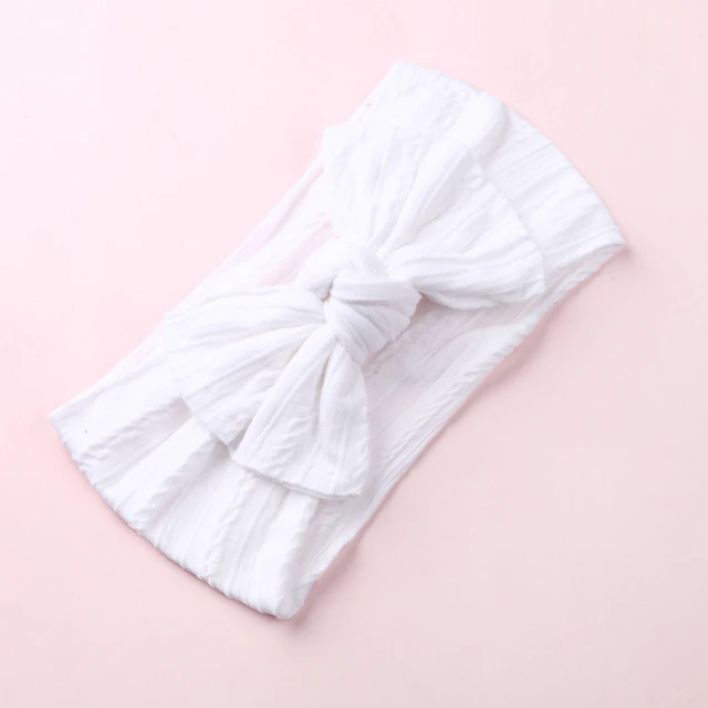 Cable Knitting Baby Girl Headband Material Nylon Bows Child Turban Newborn Baby Girl Hair Ribbon Accessories Headwear Headwraps 8