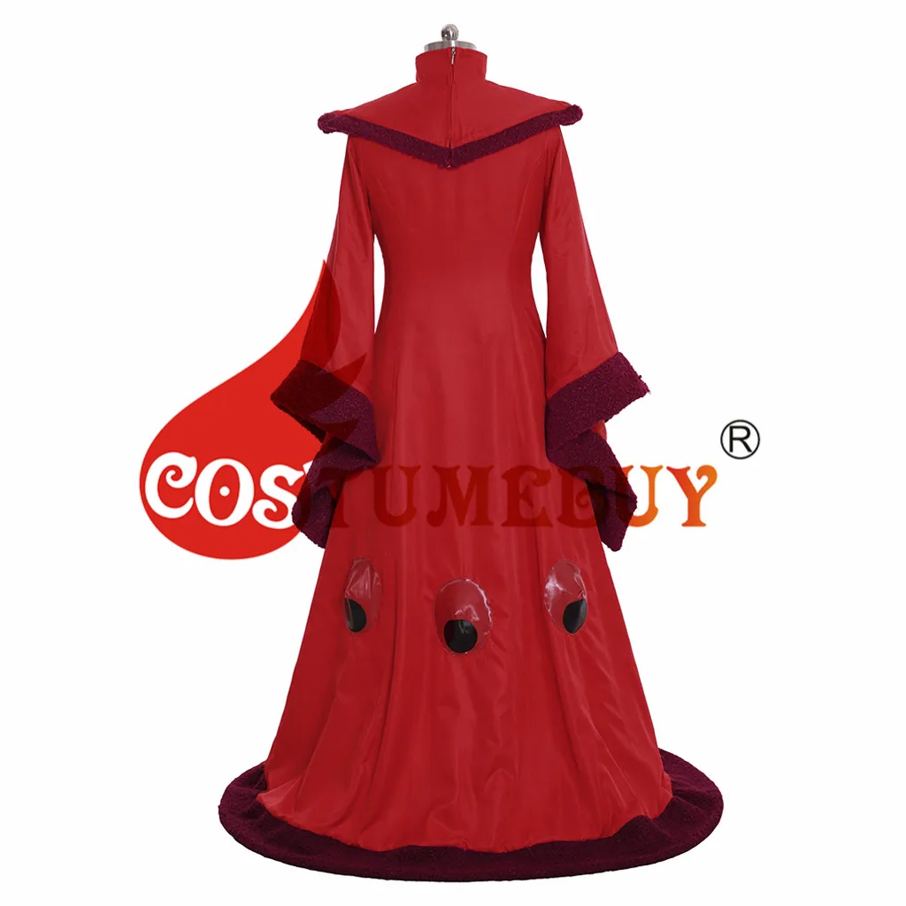 CostumeBuy Новое Звездные войны Phantom Menace Padme Amidala queen платье на Хэллоуин для взрослых Звездные войны Padme Amidal красное платье L920