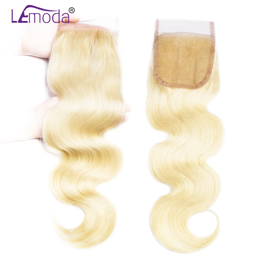 613 Blonde Bundles With Closure Body Wave Human Hair 3 Bundles With Closure Brazilian Remy Blonde 613 Hair With Closure (2)