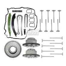 AP02 Впускной Выпускной клапан и устройство регулировки распределительного вала приводы и цепь ГРМ комплект для Mercedes M271 W204 W212 R172 C/E250 SLK250