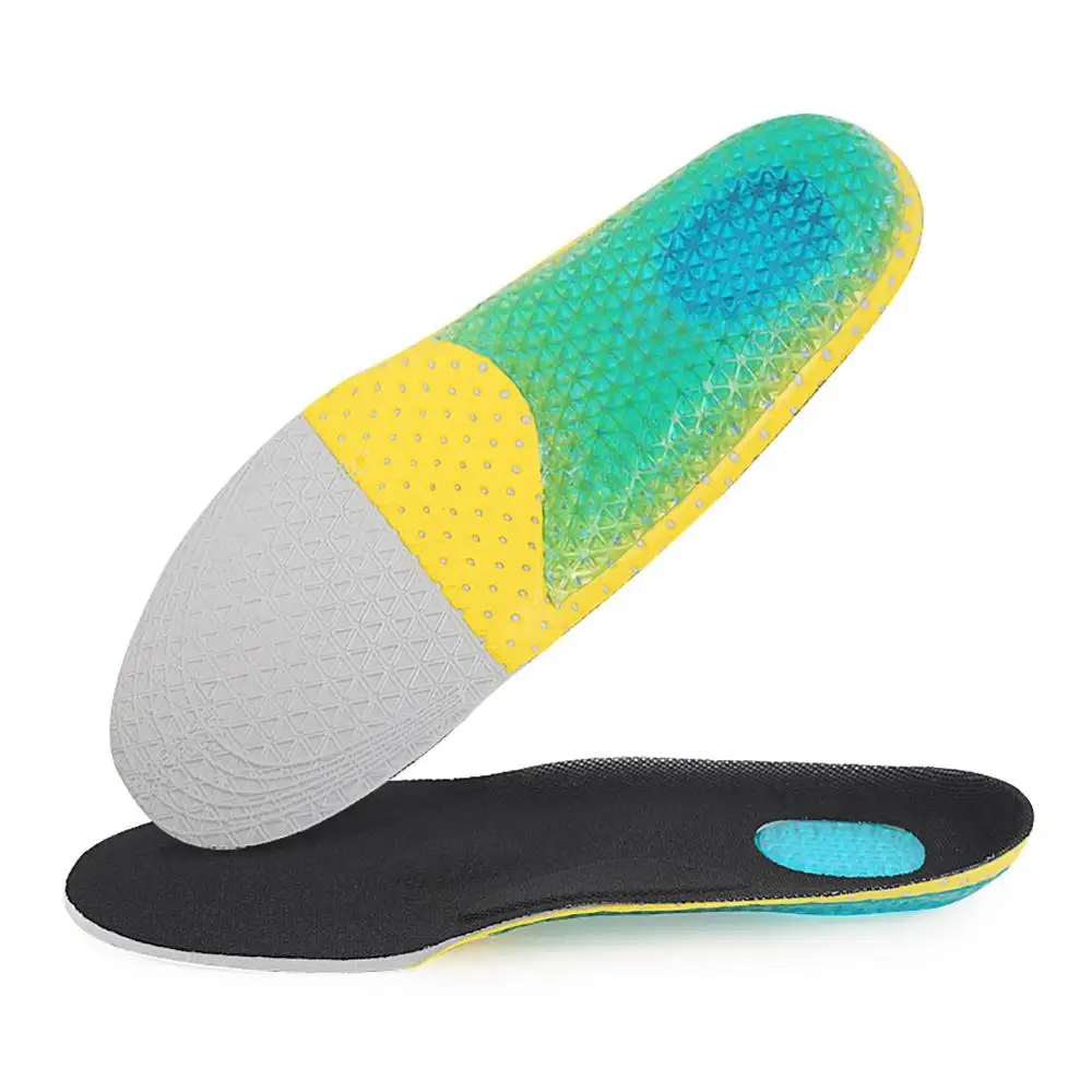 

Breathable Anti-slip Silicone Gel Insole Foot Care Orthopedic Insoles Sports Shock Absorption Arch Support Running Black