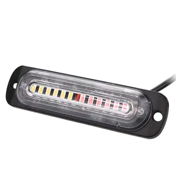 

car truck flashing light warning light side lamp 12-24V 12LED Flash Emergency Warning Strobe Flash Amber transparent lampshade