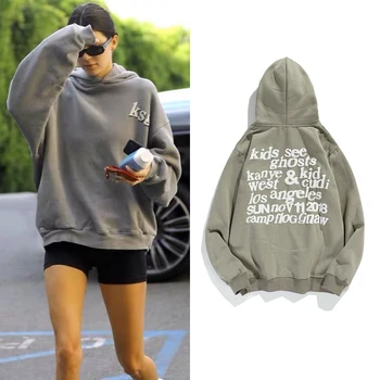 Pullover Fleece Hoodies Kendall Jenner Print Sweatshirt Stranger Things Foaming Printing Hoodies Streetwear Women