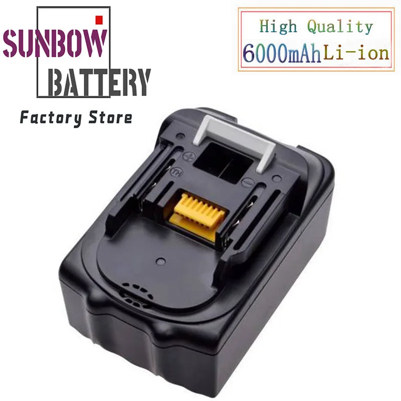 

Lithium 18V 6000mAh Rechargeable Battery Pack Replacement for Makita Drill LXT400 194205-3 194309-1 BL1815 BL1840 BL1850 L50