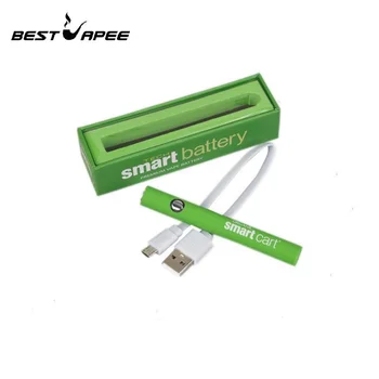 

5pcs Preheating Smart Cart vape Battery 380mah Variable Voltage Smart Carts Vapor 510 Thread Vape Pen USB Charger Gift Box