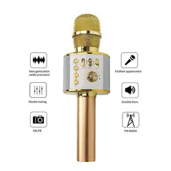 Беспроводной микрофон для караоке магический эхо голосовой чейнджер колонки Mikrofon конденсатор Профессиональный для мобильных телефонов