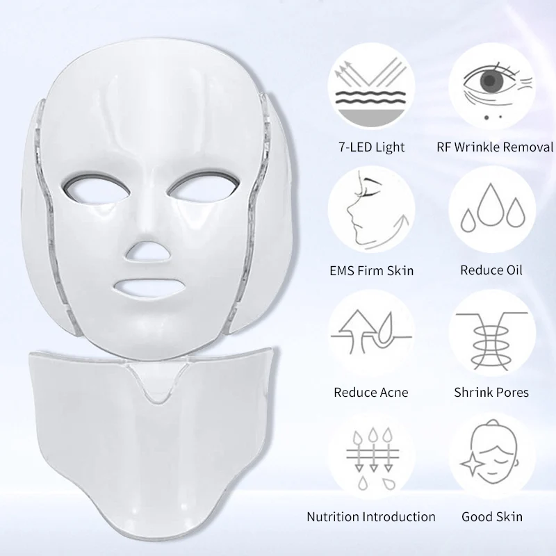 7 Colors LED Mask Beauty Facial Light Therapy Photon Skin Care Rejuvenation Wrinkle Acne Remover Face 1 7 Colors LED Mask Beauty Facial Light Therapy Photon Skin Care Rejuvenation Wrinkle Acne Remover Face 3