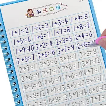 

4 Books Learning Numbers In English Painting Practice Art Book Baby Copybook For Calligraphy Writing Kids English Lettering Toy