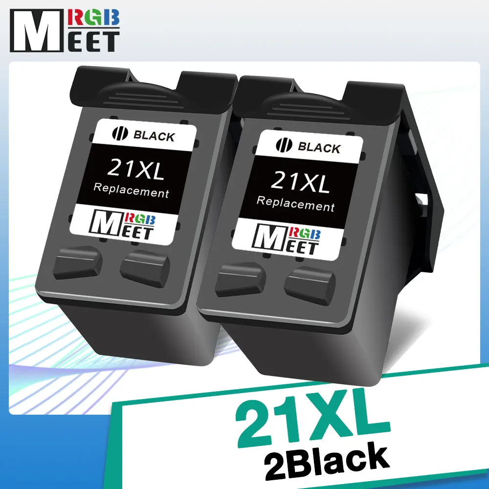 BLACK MeetRGB Remanufactured replacement For HP 21 22 XL Ink Cartridge Deskjet F2214 F2235 F2238 F2240 Printer | Компьютеры и офис