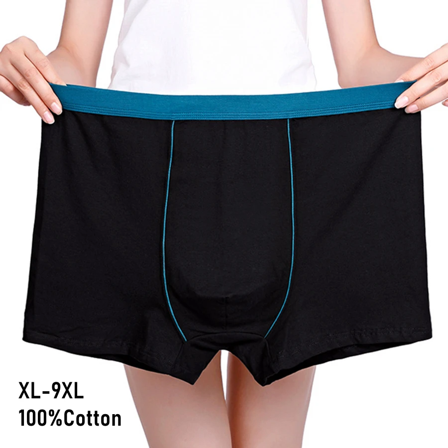 4pcs/lot 8xl 9xl  Big Size Boxer Men Underpants Cotton Seamless Men's Panties Solid Shorts Mens Sale Boxers Underwear For Man new hot shorts mens underwear soft boxers cotton boxer men solid boxer shorts plus size boxers mens underwear magnetic underwear