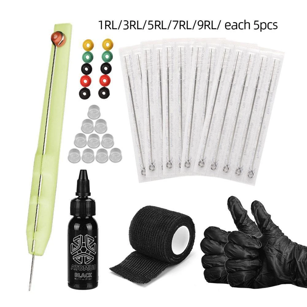 Handmade Stick And Poke Tattoo Tool Kit Secure Safe Hand Poke Tattoos