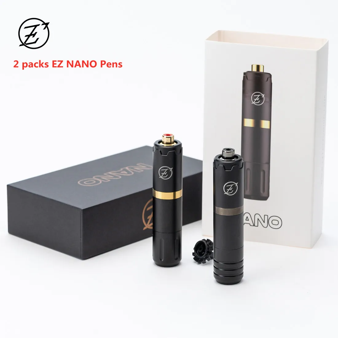 2 pieces EZ NANO Rotary Cartridge Tattoo Machine Pen Custom Swiss Motors 2.5mm 3.5mm 4.2mm Stroke for Needle | Красота и здоровье