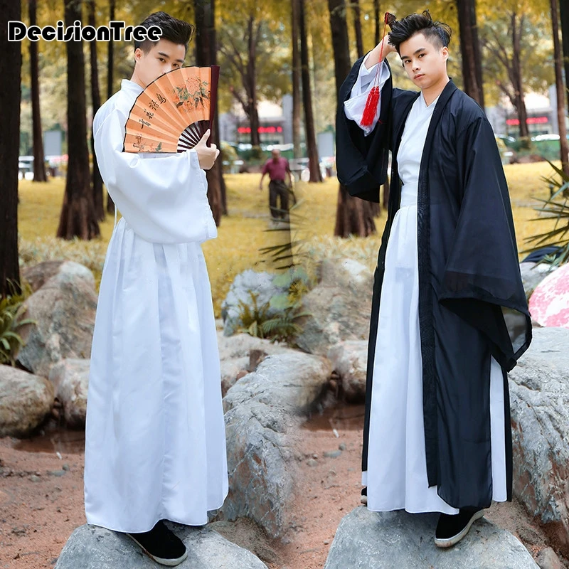

2019 hanfu men cosplay hanfu black hanfu dalam tv hanfu traditional chinese male china solid classic chinese song ming dynasty