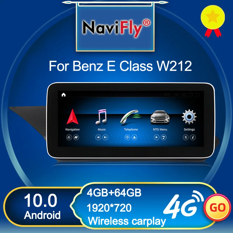 NaviFly N600 для Mercedes Benz E class W212 четырехдверный седан 2009-2015 Android 10 автомобильный