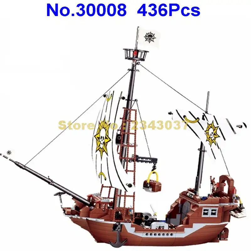 30008 436pcs Revenge Pirates Bounty Ghost Ship Building Block 4 Toy | Игрушки и хобби