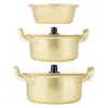 Korean Ramen Noodle Pot Aluminum Stockpot Soup Pot Small Hot Pot W Lid Fast Heating Noodle Cooking Pan Kitchen Cookware 1
