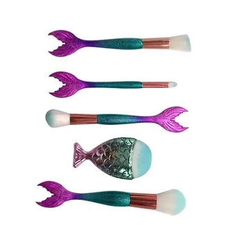 

5PCS Make Up Foundation brush Wool Fiber eyeshadow eyebrow eyeliner soft Cosmetic Brushes Eye Shadow pinceis de maquiagem J316