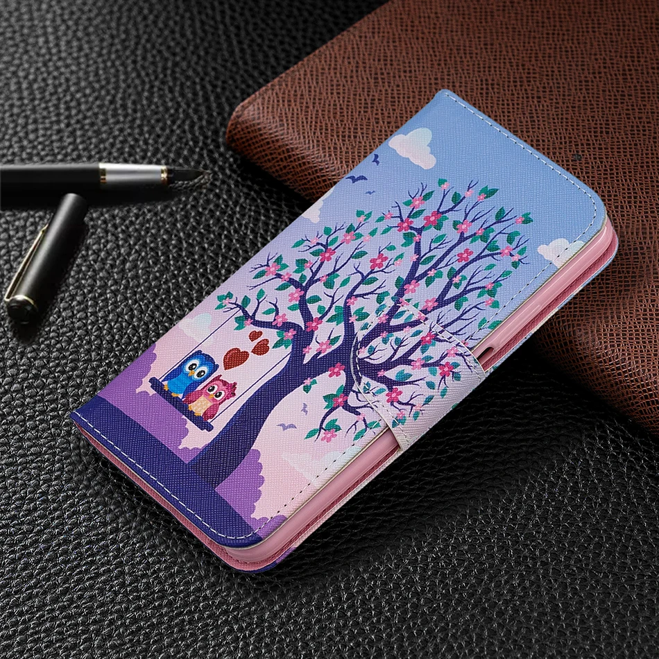 Роскошный цветочный кошелек panda чехол для samsung Galaxy Note 9 S8 плюс A7 A750F A10E A70 A50 A40 A30 A20e A20 A10 E Стенд кожаный чехол