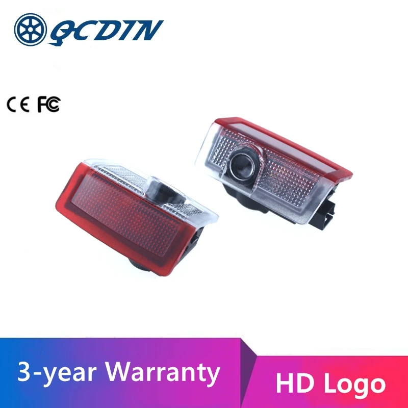 

QCDIN for MB EQC LED Car Welcome Light Door Logo Courtesy Lamp Projector Light for MB EQC With HD Logo