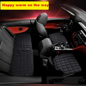 

Car seat cover heating seat cushion function four corner square pad car seat anti-scalding three-piece four seasons warm seat